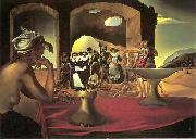 salvadore dali Slave Market with the Disappearing Bust of Voltaire painting